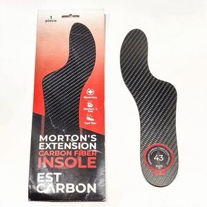 ESTCARBON Morton's Extension Carbon Fiber Recovery Insole 1 PC 43 US Men 11-11.5